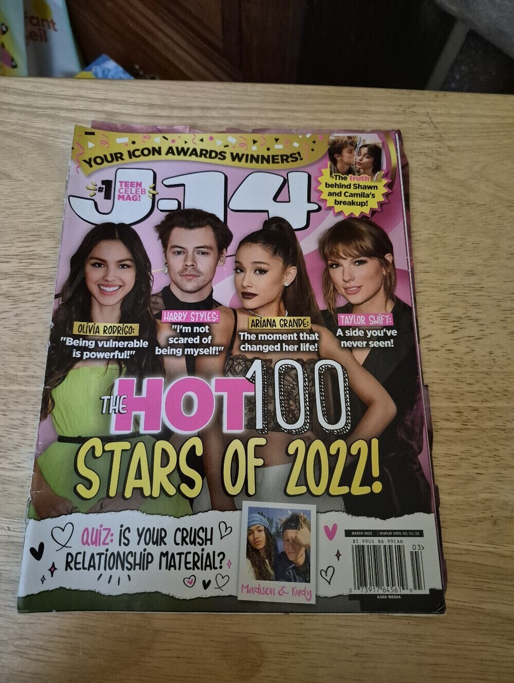 4/20$ J14 March 2022 The Hot 100 Stars Of 2022